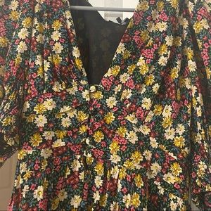 Puff sleeve floral dress *price firm*